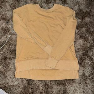 Mustard yellow sweater sweater crew